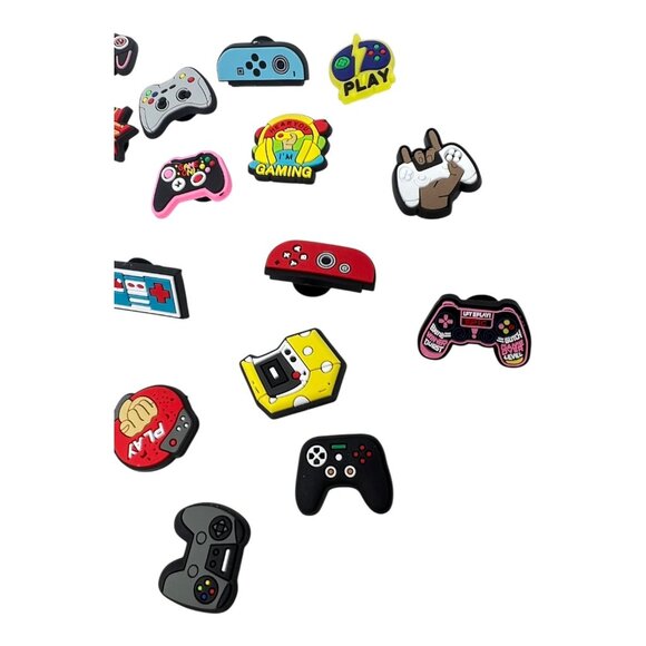 Crock Clogs Shoes Charms Lot of 28 Video Gaming Theme Boys Girls Gift - Picture 3 of 5